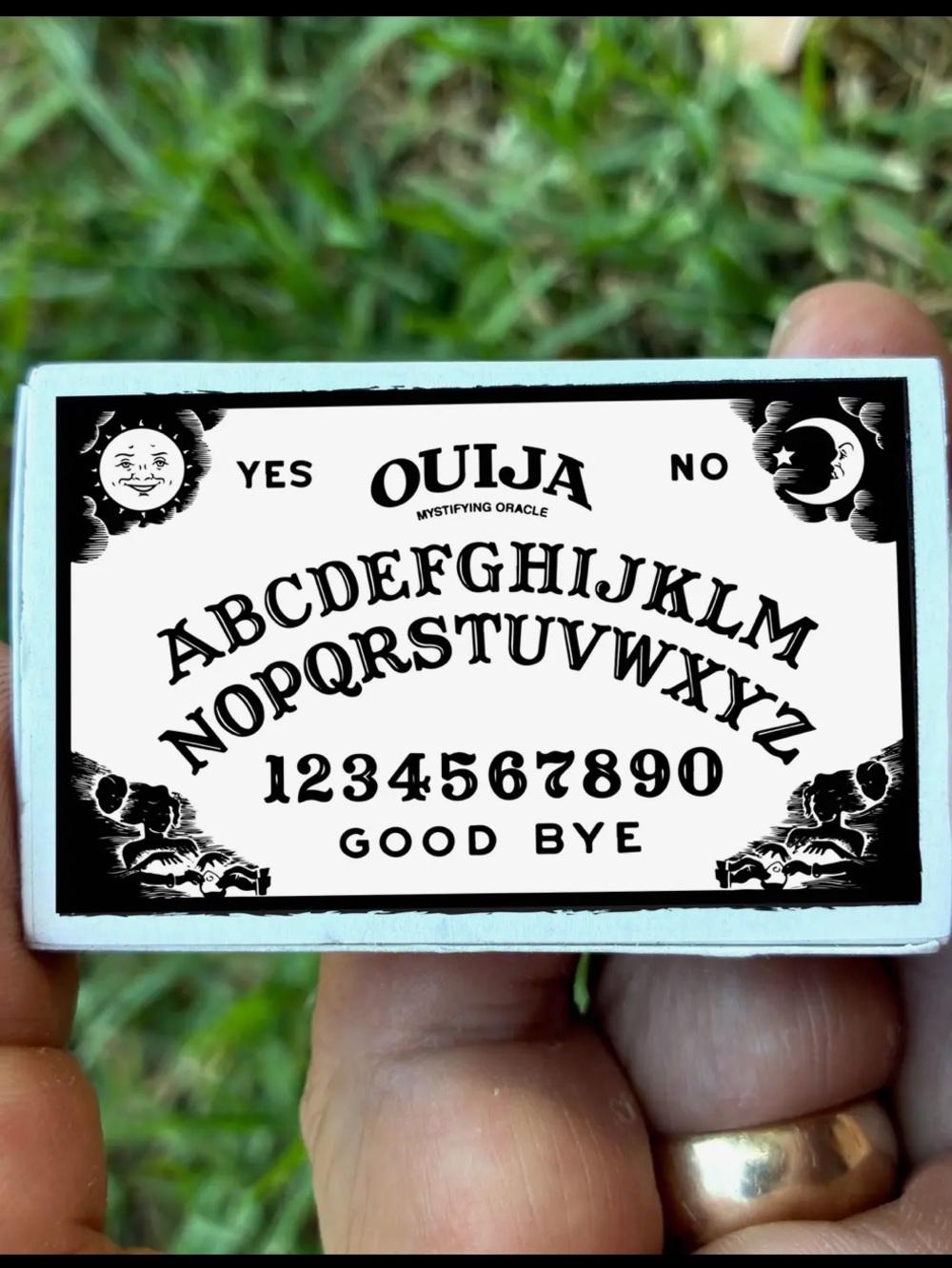 Mini Ouija Board MatchBox — Black & White Brand New